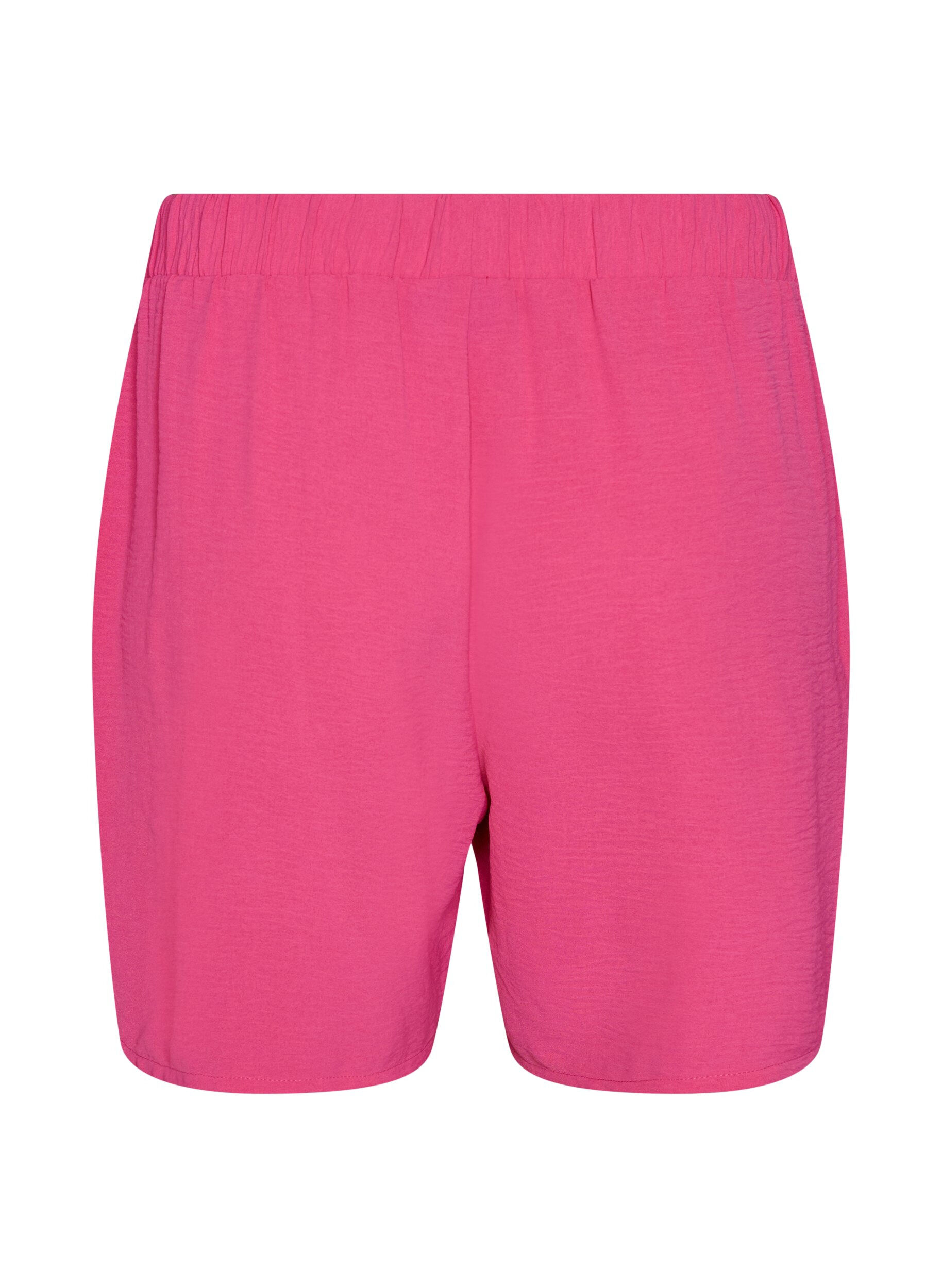 ZizziShorts med lommer og elastisk linning, Rosa, Packshot image number 1
