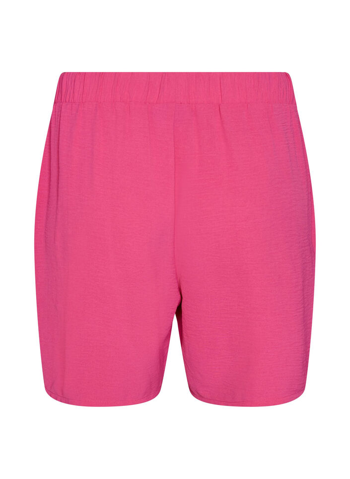 Shorts med lommer og elastisk linning, Rosa, Packshot image number 1