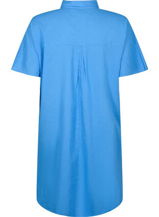 Lang skjorte med korte ermer, Ultramarine, Packshot image number 1