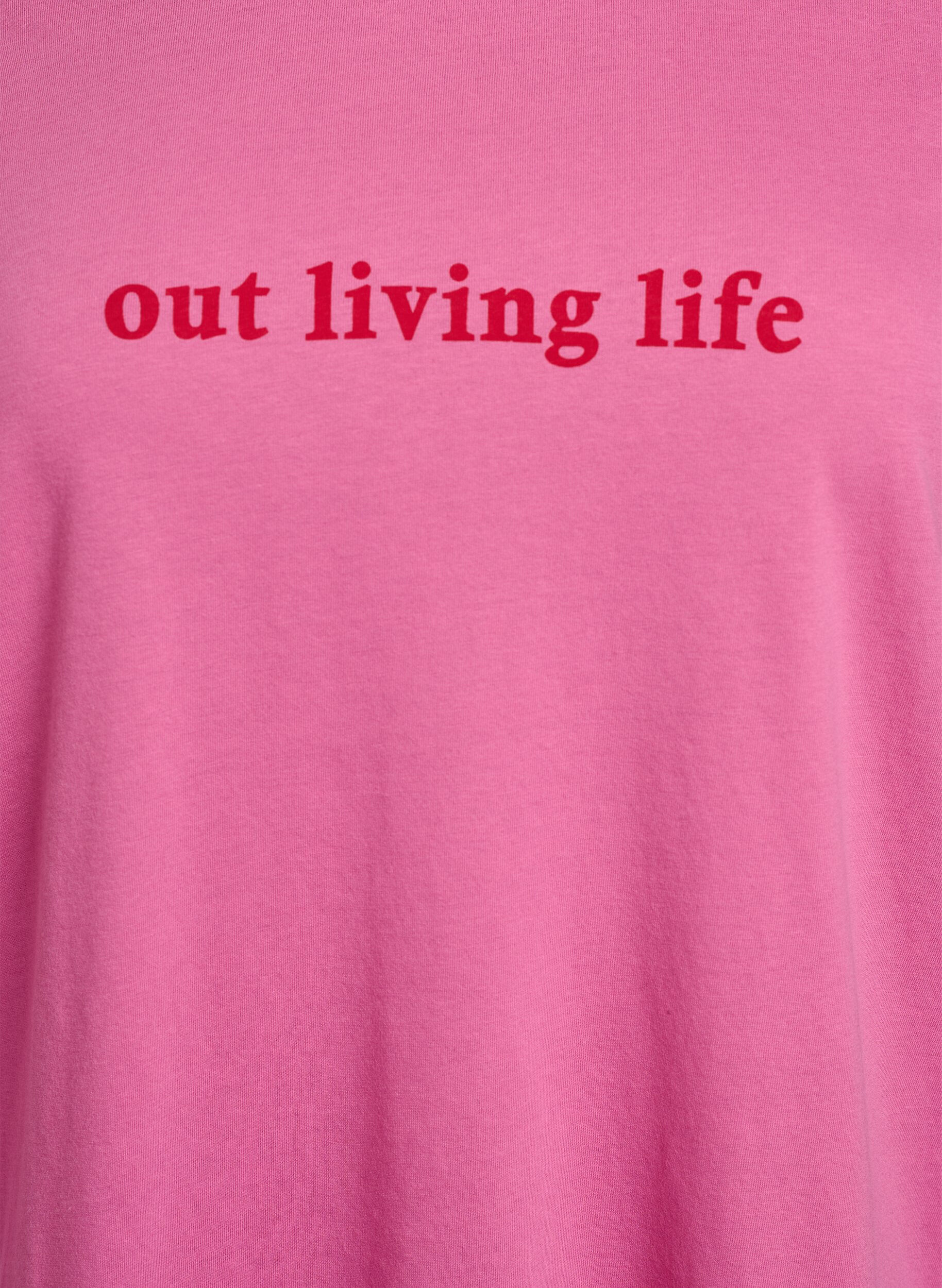 ZizziT-skjorte med trykk, Rosa, Packshot image number 2