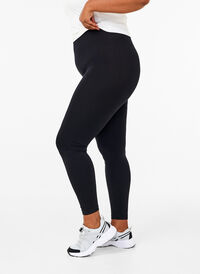 Sømløse basisleggings, Black, Model