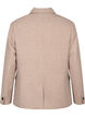 Melert blazer med splitt, Pumice Stone Mel., Packshot image number 1