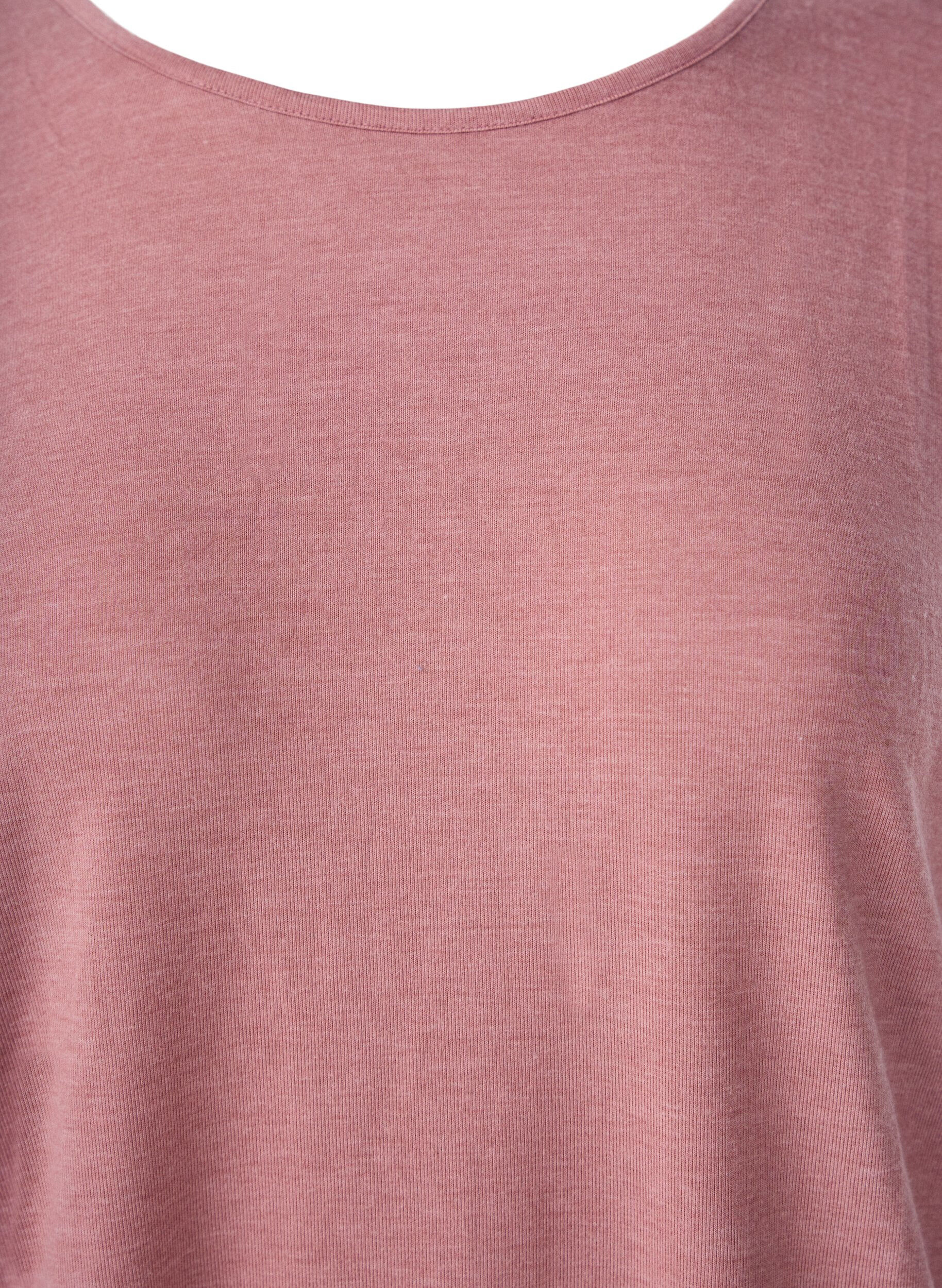 ZizziJersey bluse med 3/4 ermer, Rosa, Packshot image number 2