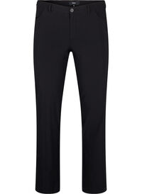 Klassiske bukser i en viskosemiks, Svart Klassiske bukser i en viskosemiks