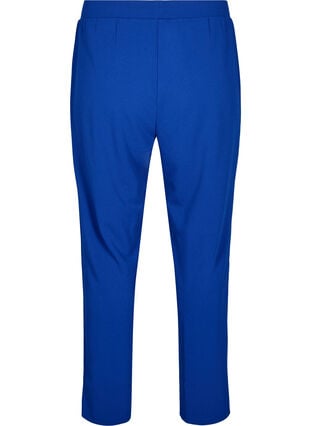 Zizzi Flash – Bukser med rett passform, Blå, Packshot image number 1