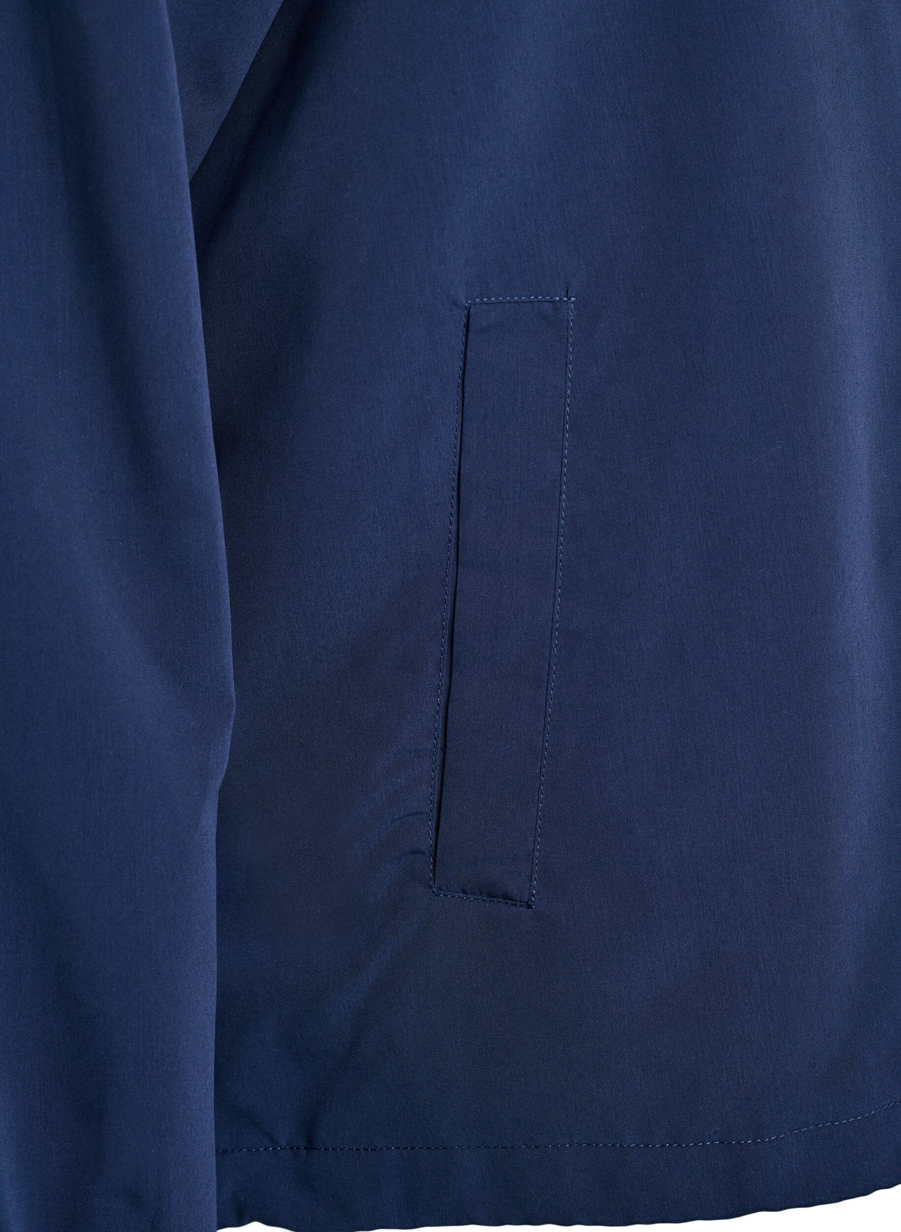ZizziLett jakke med hette og glidel&aring;s, Bl&aring;, Packshot image number 3