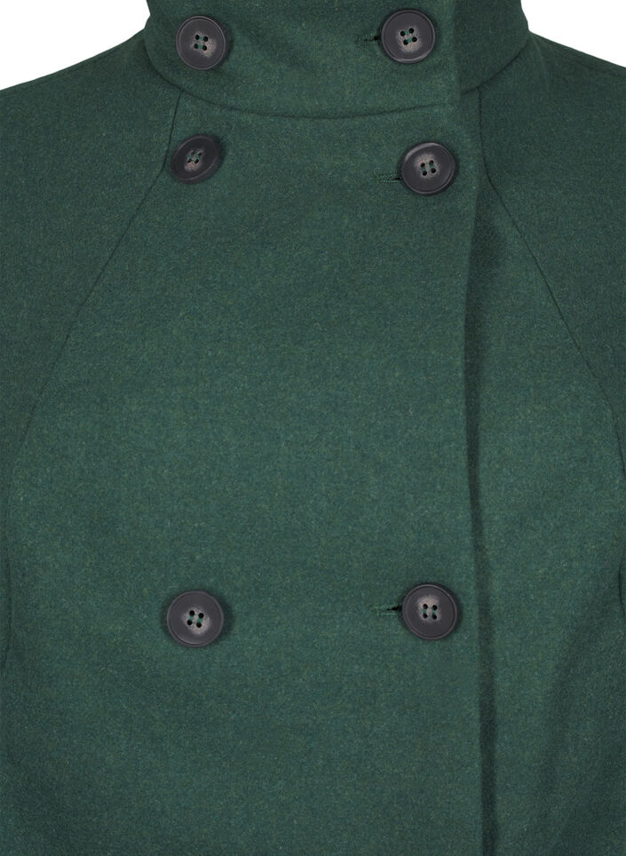 Kort A-linje kåpe, Trekking Green Mel., Packshot image number 2