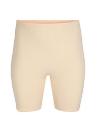 Light shapewear shorts med h&oslash;yt liv, Beige