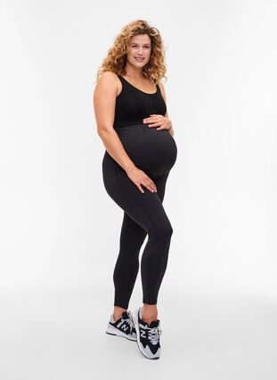 Treningstights til gravide, Black, Model image number 3