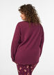Nattbluse med et trykk, R&oslash;d, Model image number 2