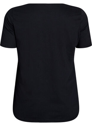Zizzi FLASH - T-skjorte med motiv, Svart, Packshot image number 1