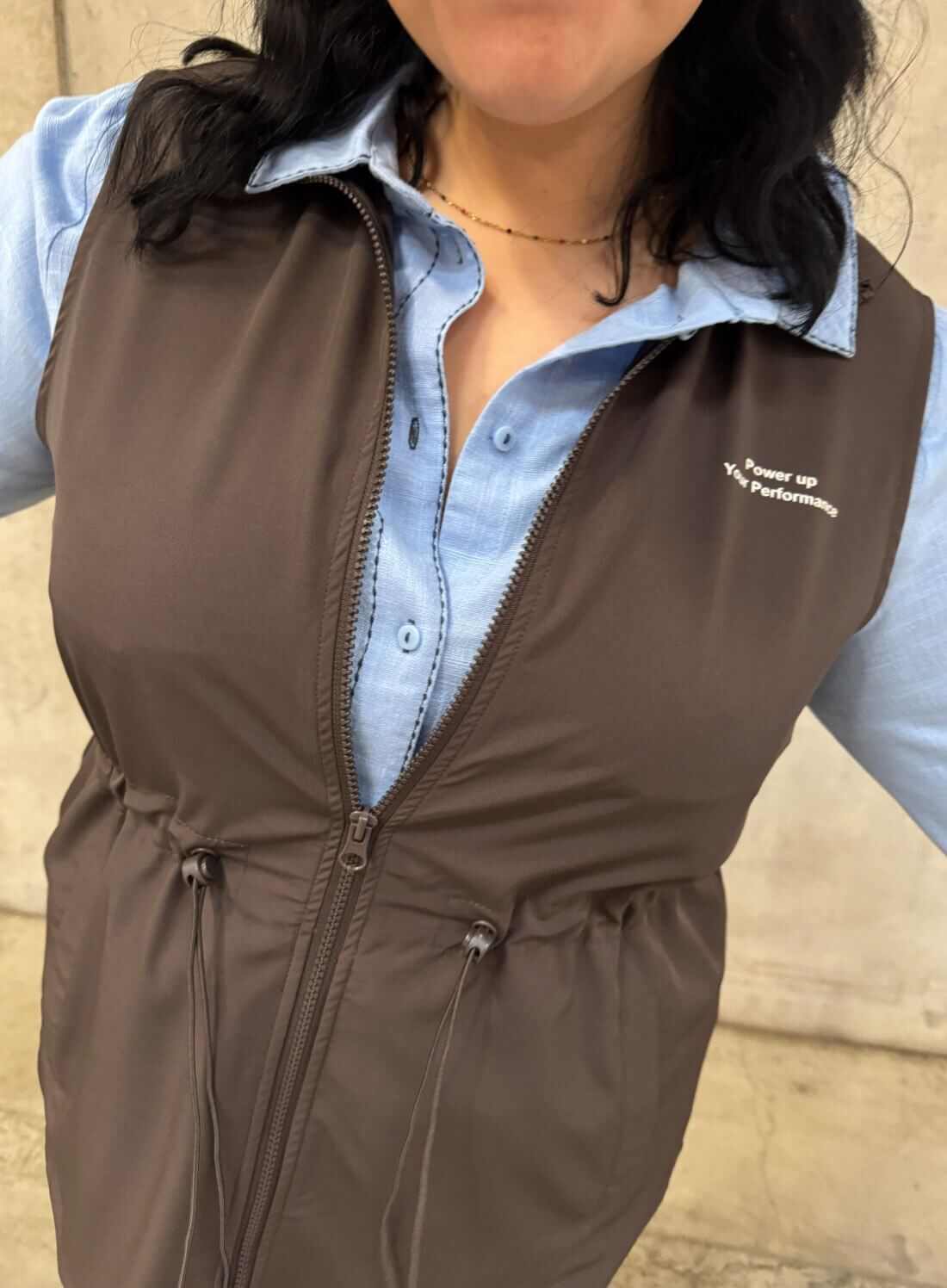 Zizzi Brune og bl&aring; nyanser, , Model