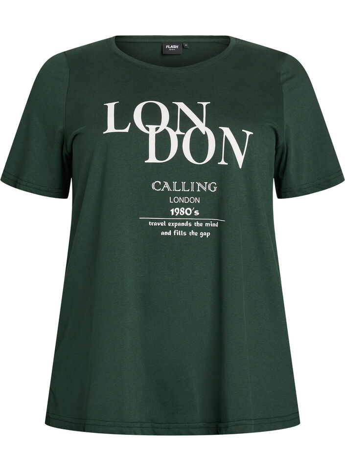 FLASH - T-skjorte med trykk, Gr&oslash;nn, Packshot image number 0