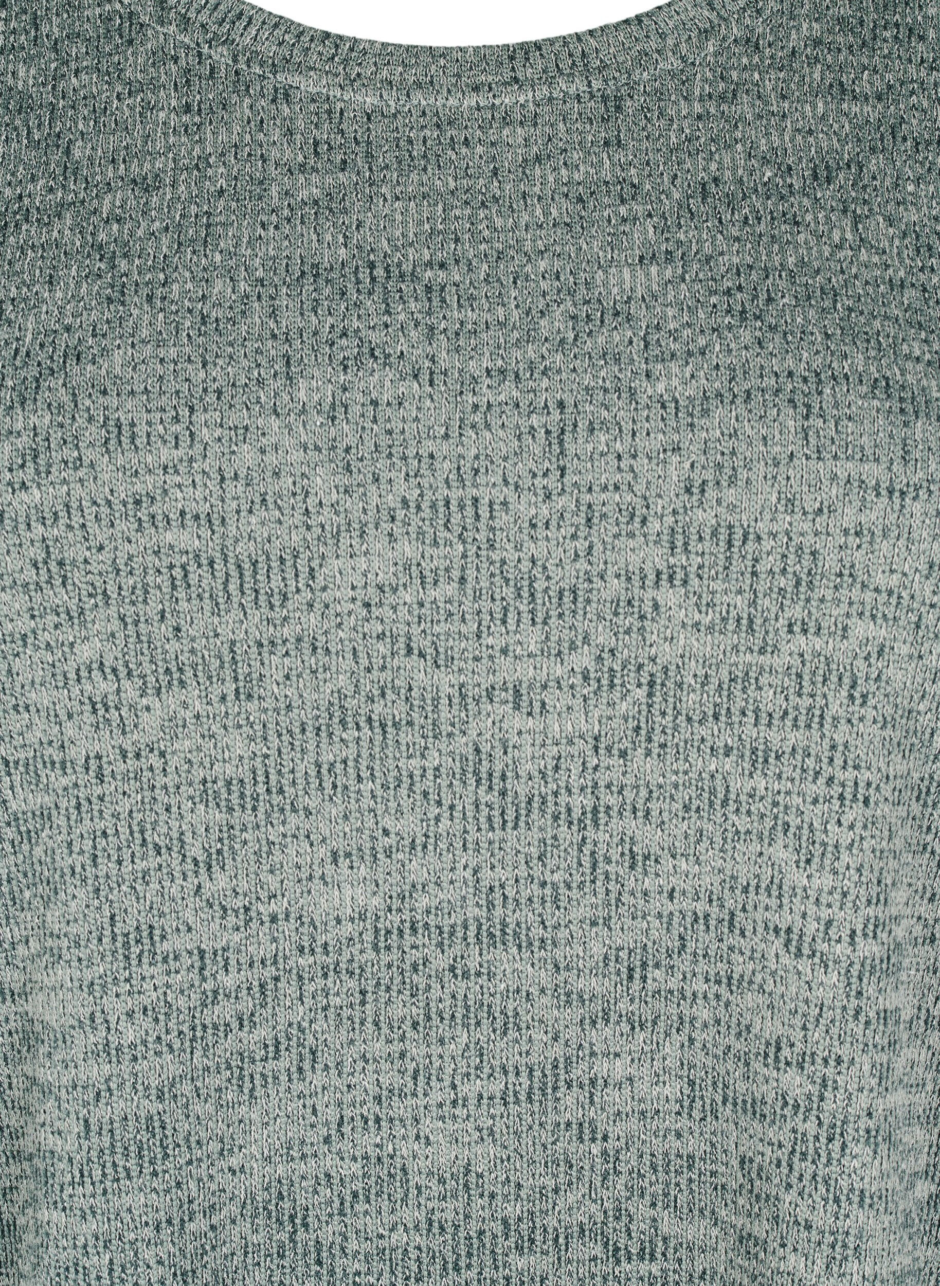 Zizzi FLASH - Jerseybluse med lange ermer, Gr&oslash;nn, Packshot image number 2