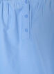 Bluse med smock og 3/4 ermer, Bl&aring;, Packshot image number 2
