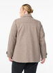 Kort k&aring;pe med dobbeltradede knapper, Beige, Model image number 2