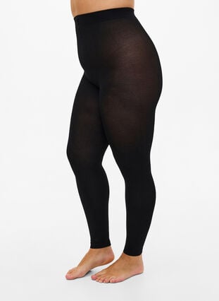 Zizzi Leggings i 200 denier, Svart, Model image number 0