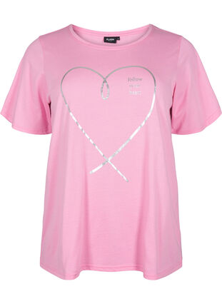FLASH - T-skjorte med motiv, Begonia Pink, Packshot image number 0