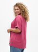 L&oslash;s bluse med korte ermer, R&oslash;d, Model image number 2