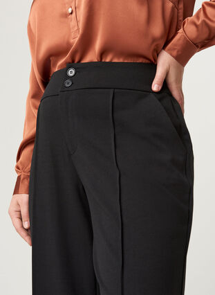 Klassiske ensfargede bukser, Black, Model image number 1
