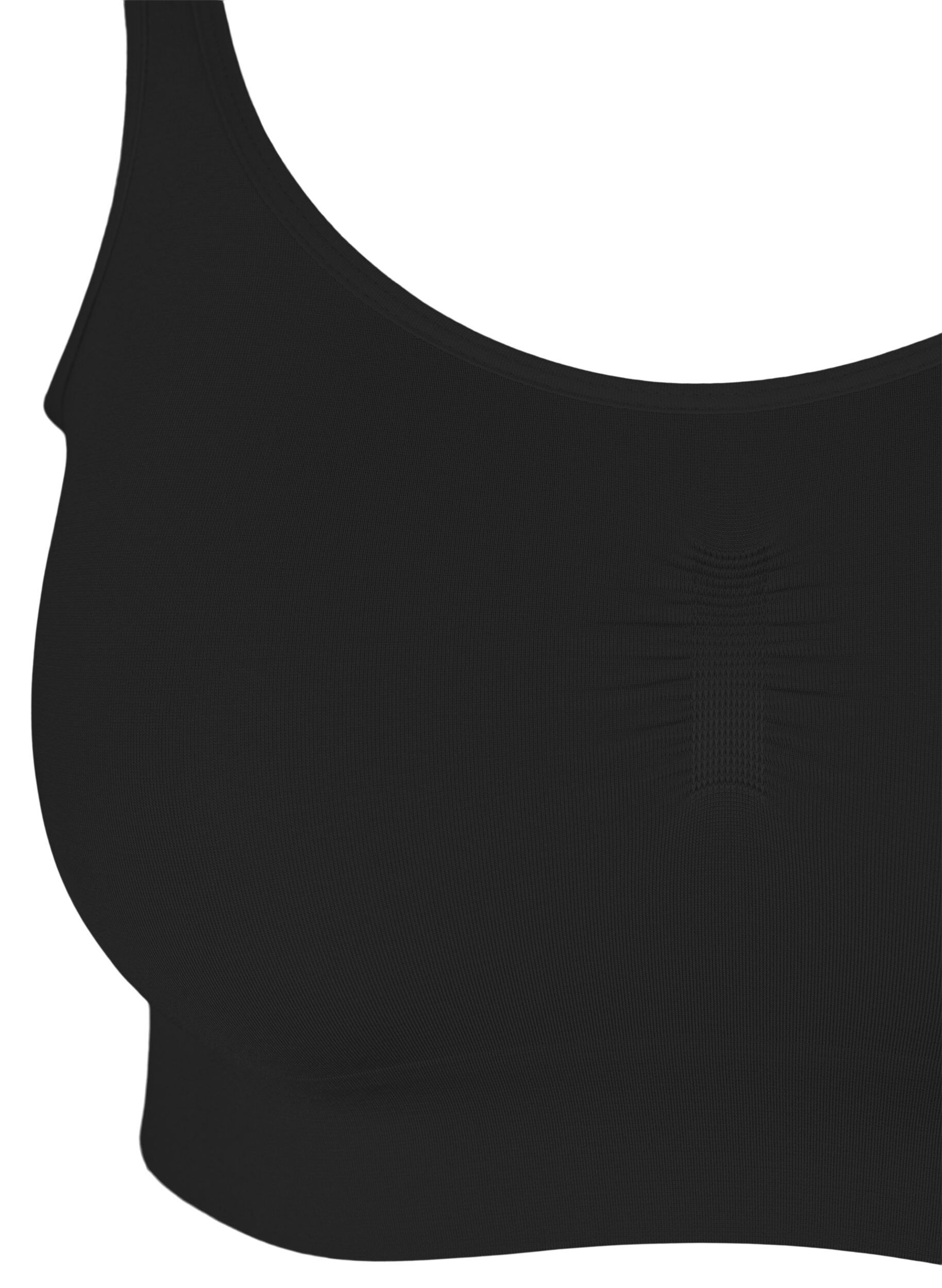 ZizziMyk BH uten vattering, Svart, Packshot image number 2