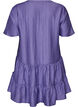 Teksturert A-line kjole, Lilla, Packshot image number 1