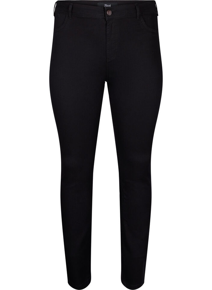 Super slim Amy jeans med høyt liv, Black, Packshot image number 0