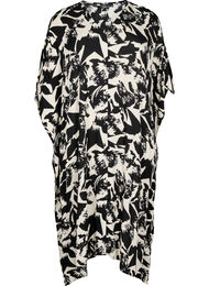 Kaftan strandkjole med knapper, Butterfly AOP