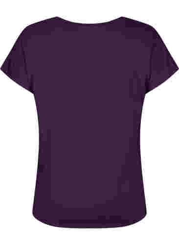 Kortermet trenings T-skjorte, Purple Pennant, Packshot image number 1