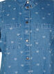 Kortermet denimkjole med hjerteprint, L. Blue D. w. Heart, Packshot image number 2