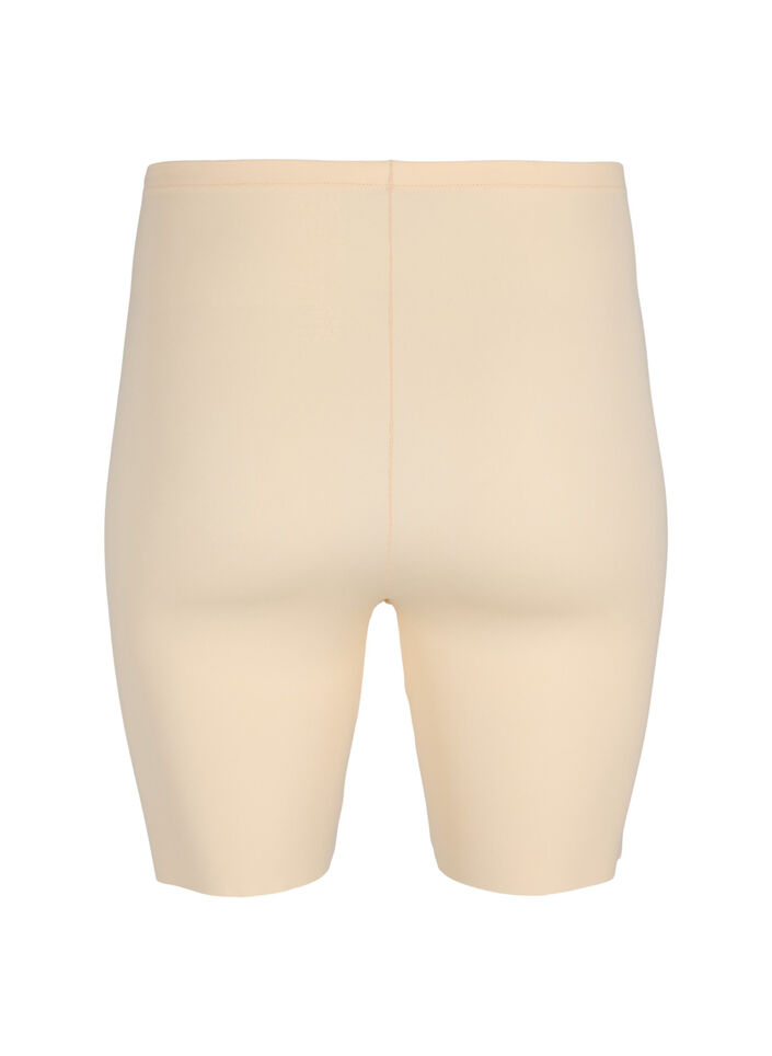Light shapewear shorts med h&oslash;yt liv, Beige, Packshot image number 1