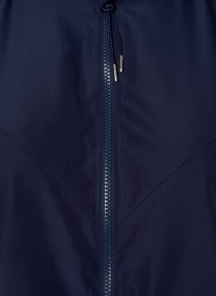 Kort jakke med hette og justerbar bunn, Navy Blazer, Packshot image number 2