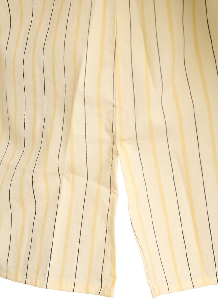 Stripete bluse i en Loose fit, Gul, Packshot image number 3