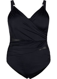 Badedrakt med wrap, Black
