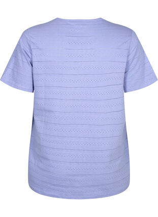 Kortermet bomull t-skjorte, Lavender Violet, Packshot image number 1
