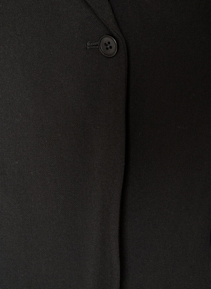 Blazer med splitt p&aring; ryggen og knytedetalj, Svart, Packshot image number 2