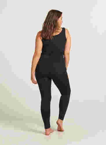 Sømløse leggings, Black, Model image number 1