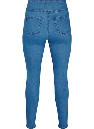 Zizzi Elastiske jeggings med høy midje, Blå, Packshot image number 1