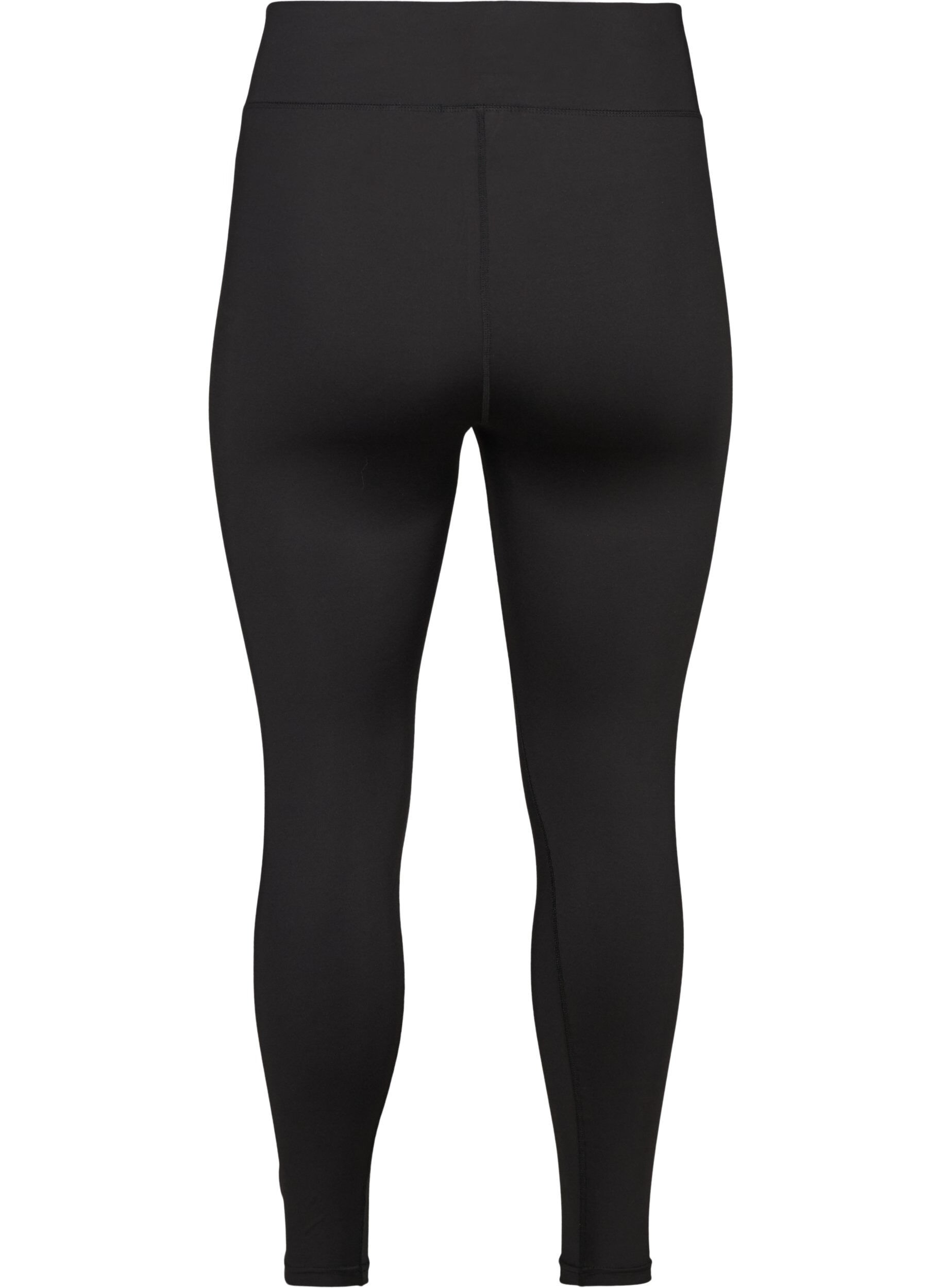 ZizziCropped basis treningsleggings, Svart, Packshot image number 1