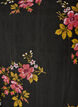 Langermet bluse med blomstertrykk, Svart, Packshot image number 2