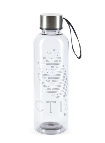 Drikkeflaske med logo og skrulokk, Grey Active, Packshot image number 0