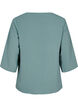 Bluse med 3/4 ermer, Gr&oslash;nn, Packshot image number 1