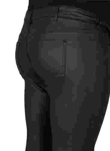 Coated bukser til gravide, Black, Packshot image number 3