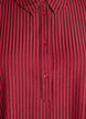 Stripete skjorte med knappedetalj på ryggen, Rød, Packshot image number 2