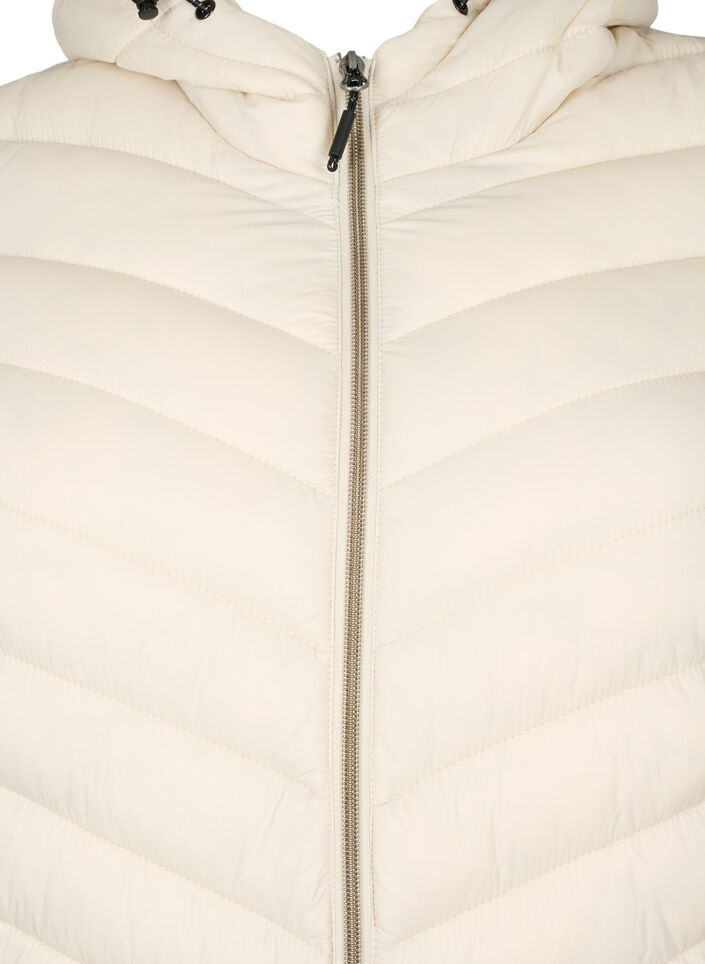 Lettvektsjakke med hette, Beige, Packshot