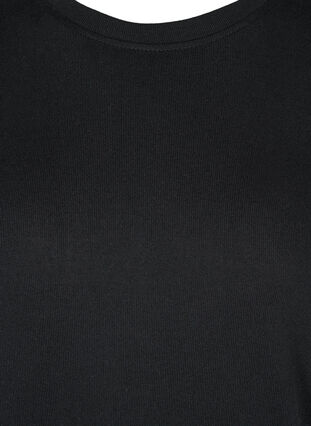 Langermet bluse med skulderdetaljer, Black, Packshot image number 2