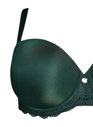 Zizzi BH med formede skåler og blonder, Scarab, Packshot image number 2