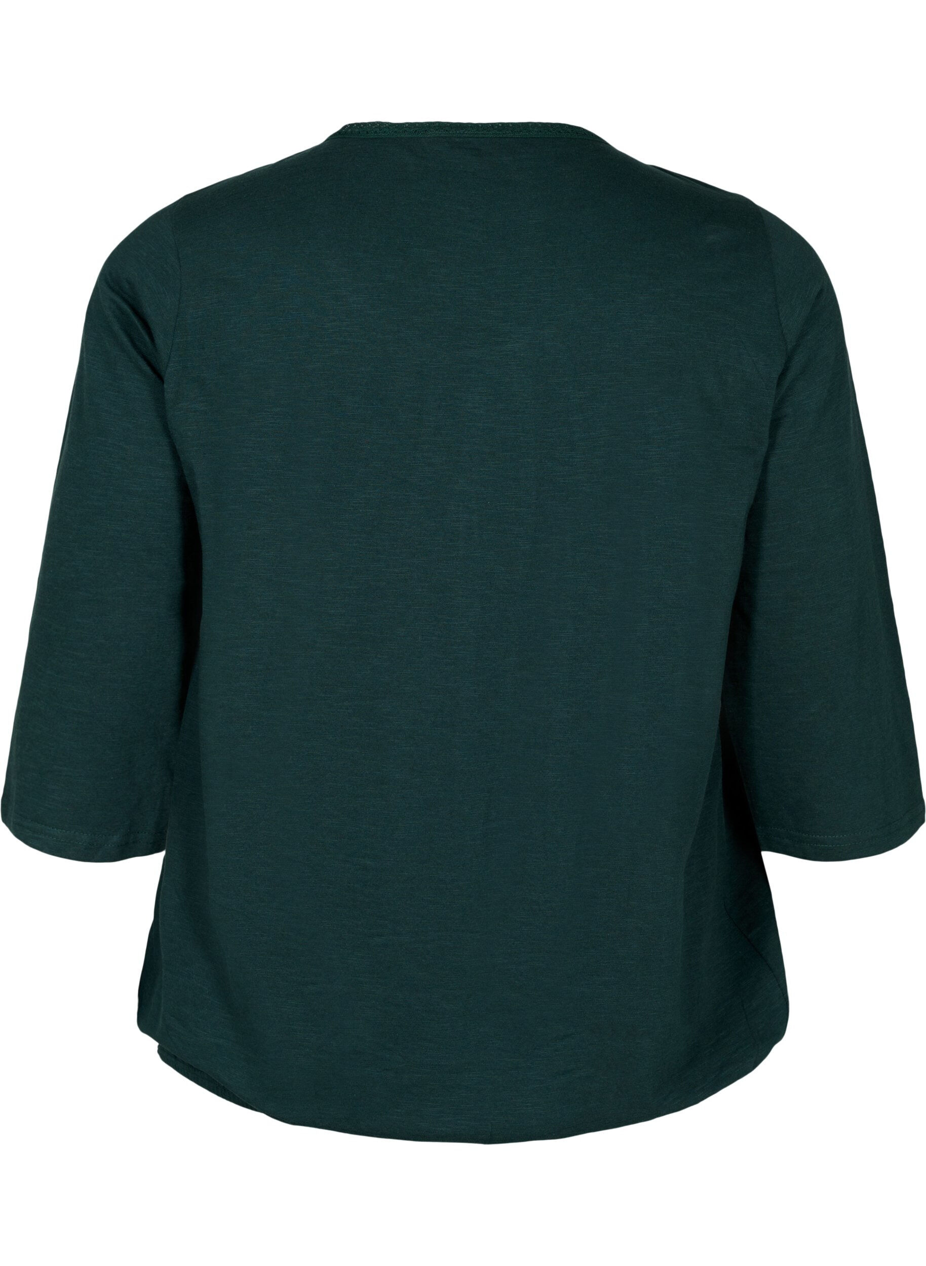 Zizzi Bomullsgenser med 3/4-ermer, Scarab, Packshot image number 1