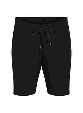 Løse shorts med en ribbet struktur