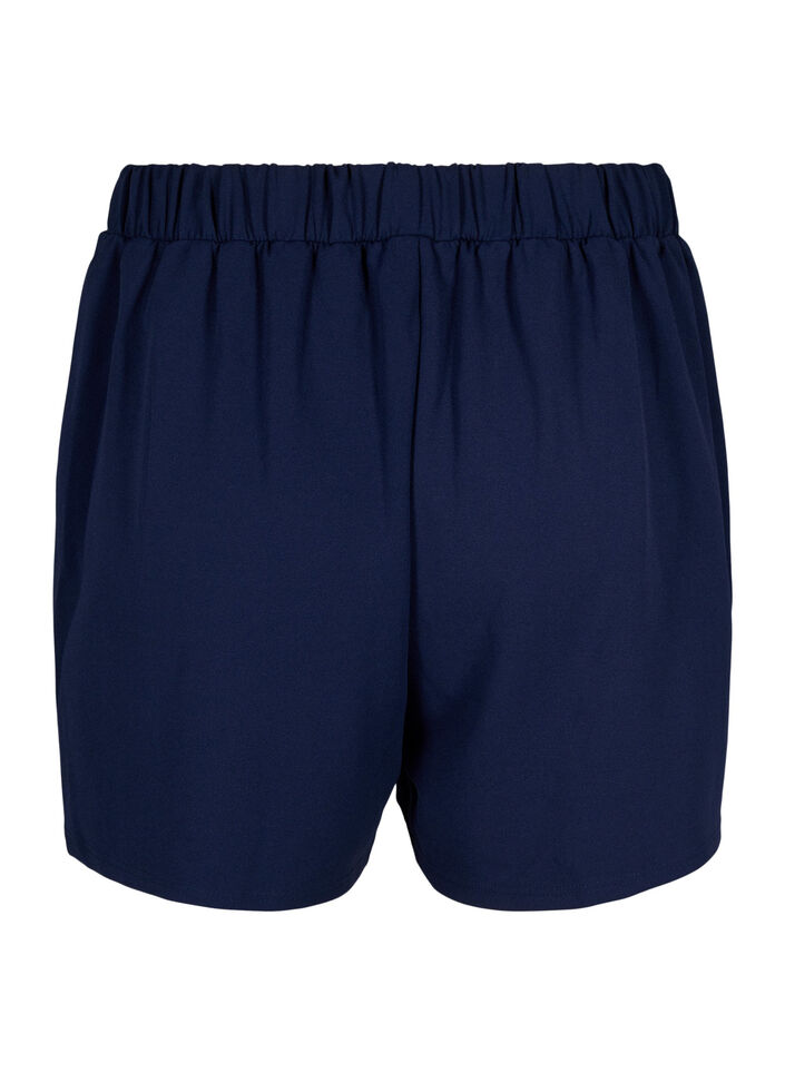 L&oslash;stsittende shorts med lommer, Bl&aring;, Packshot image number 1